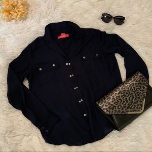 Dark Blue Blouse